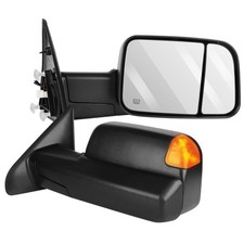 Ram 1500 2500 3500 Tow Mirrors 2002-2008 Power Heated Turn Signal Manual Flip Up