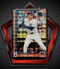 Dillon Dingler RC *2/10* 2025 Topps Chrome Black Geometric Refractor #274 Tigers