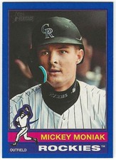 2025 Topps Heritage High MICKEY MONIAK Insert DARK BLUE Parallel Card ROCKIES