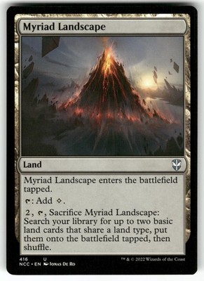 MAGIC: THE GATHERING MYRIAD LANDSCAPE 416 COMMANDER: STREETS OF NEW CAPENNA NM