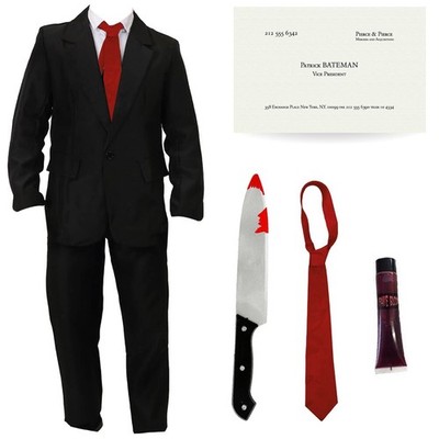 ERWACHSENE AMERIKA PSYCHO PATRICK BATEMAN KOSTÜM ANZUG KOSTÜM FILM HALLOWEEN