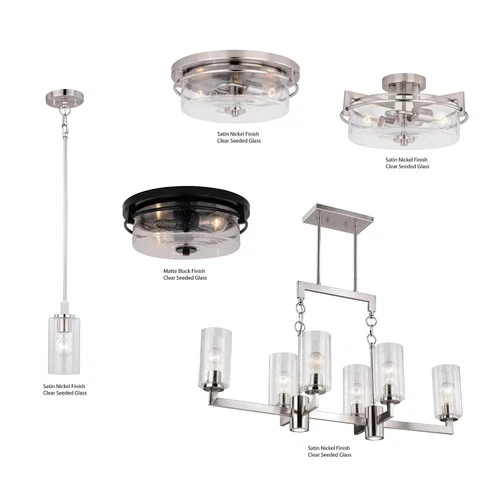 Vaxcel - Addison 2-Light Flush Mount in Industrial and Drum Style 5.5 Inches - Picture 4 of 4