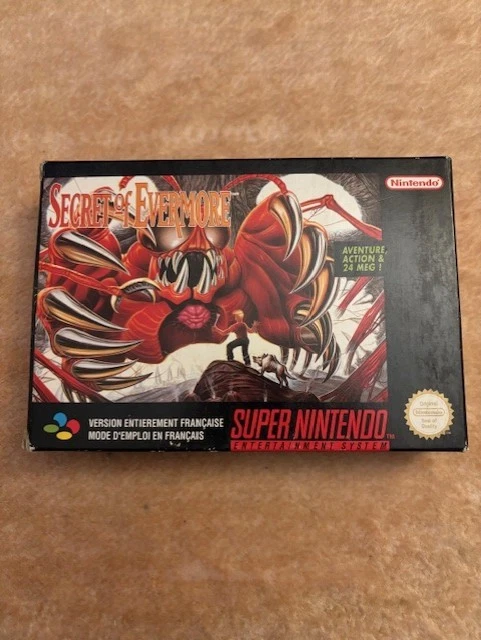 Secret of Evermore - Jeu Super Nintendo Snes- version FAH Complete rare (notice) - Photo 2/4