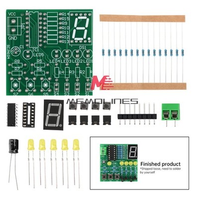DC 5V   LED Decoding Display Electronic Parts   PCB Soldering Practice Kit #qm