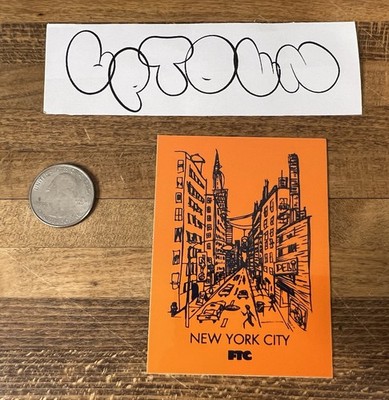 FTC Skateboard Shop  NYC Sketch STICKER Dunk Palace Supreme DLXSF