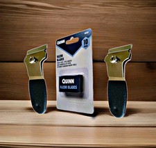 Quinn 10 Pack Razor Blades With Two Universal Blade Holder Included 0.80 per gallon
