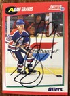 Adam Graves Signed 1991 Score Hockey Card #235 Hockey Oilers Rangers NHL Auto — photo 1