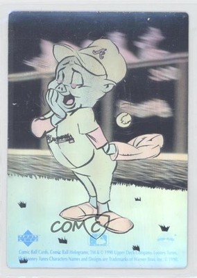 1990 Upper Deck Comic Ball Holograms Porky Pig d8k