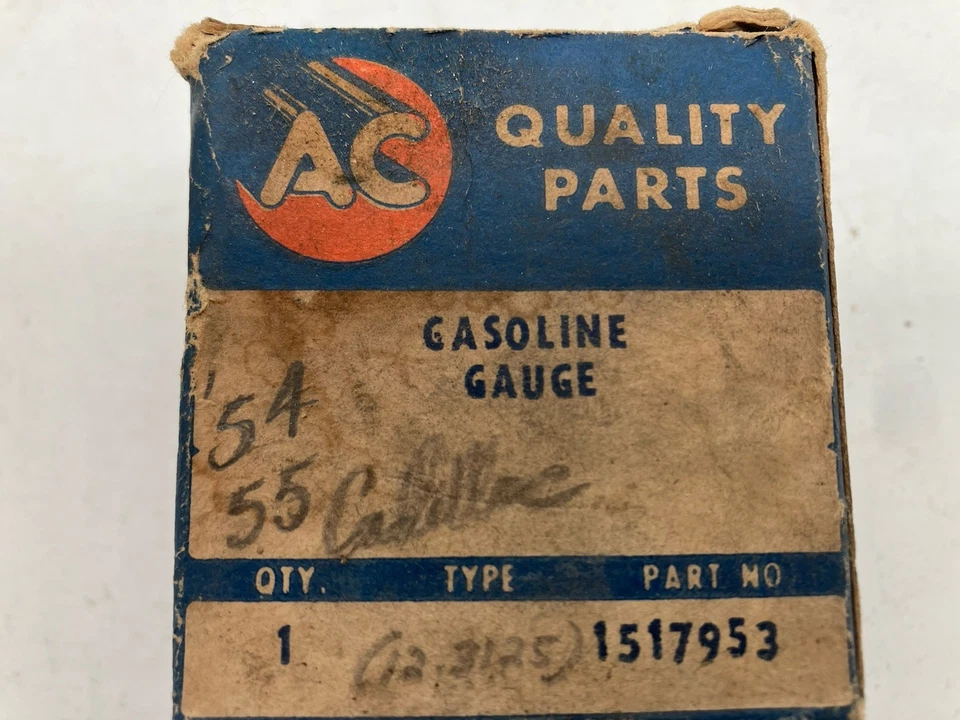 54-55 Cadillac DeVille Eldorado Fleetwood Gas Combustible Salpicadero Medidor AC 1517953 Foto 3 de 3