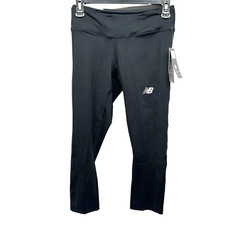 New Balance Mid Rise Women's Black Small NB Dry Capri Tight Leggings H3