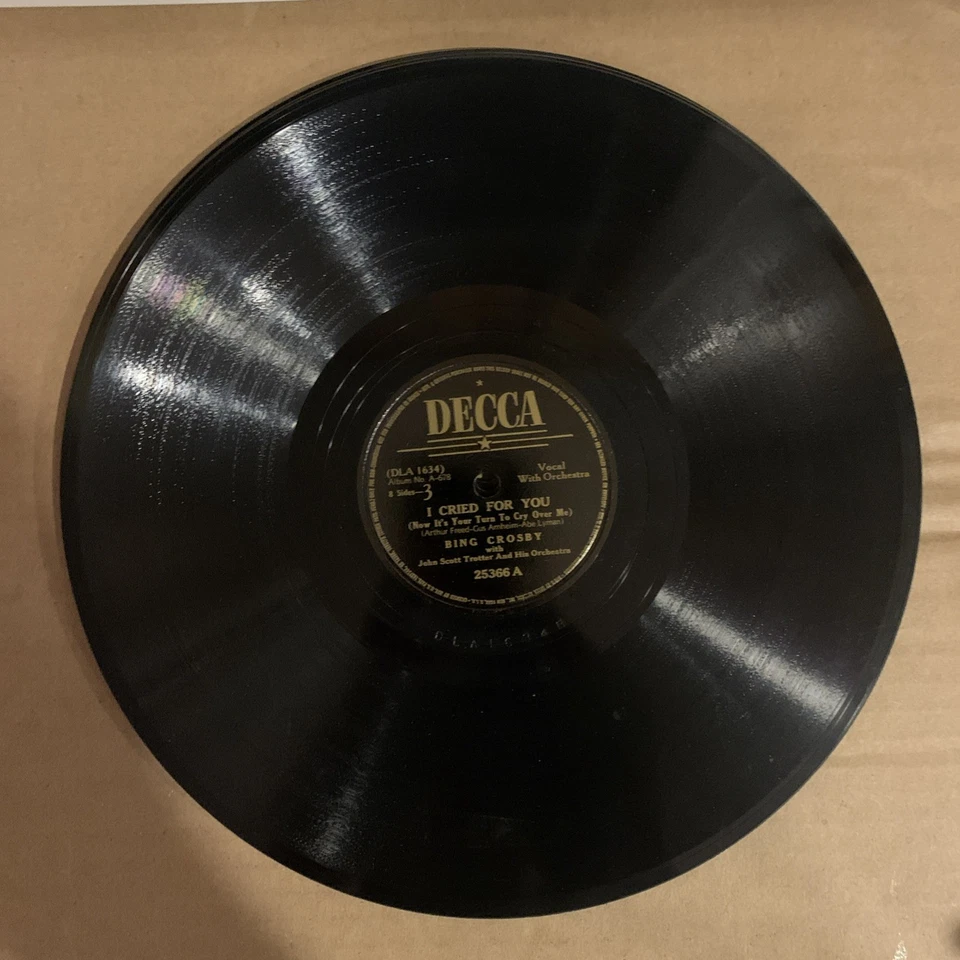 Bing Crosby, 78 rpm Album(4), V+, Stardust, A-678 - Image 4 of 4