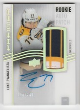 HOCKEY NHL 23/24 PREMIER LUKE EVANGELISTA 118/249 ROOKIE PATCH AUTO   #AR-LE