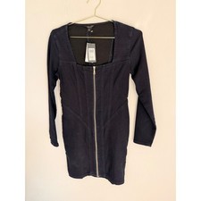 GUESS Long Sleeve Corset Denim Minidress Size Medium NWT