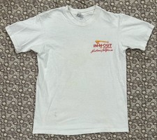 In N Out Southern California Hanes Beefy T shirt Size M White Single Stitch 90s