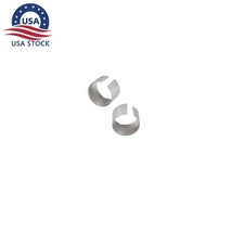 2PC Car Battery Terminals Clamp Post Spacer Shims 2 Adjustable Shims Silver