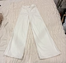 Good American Good Waist Palazzo White High-Rise Wide Leg Jeans