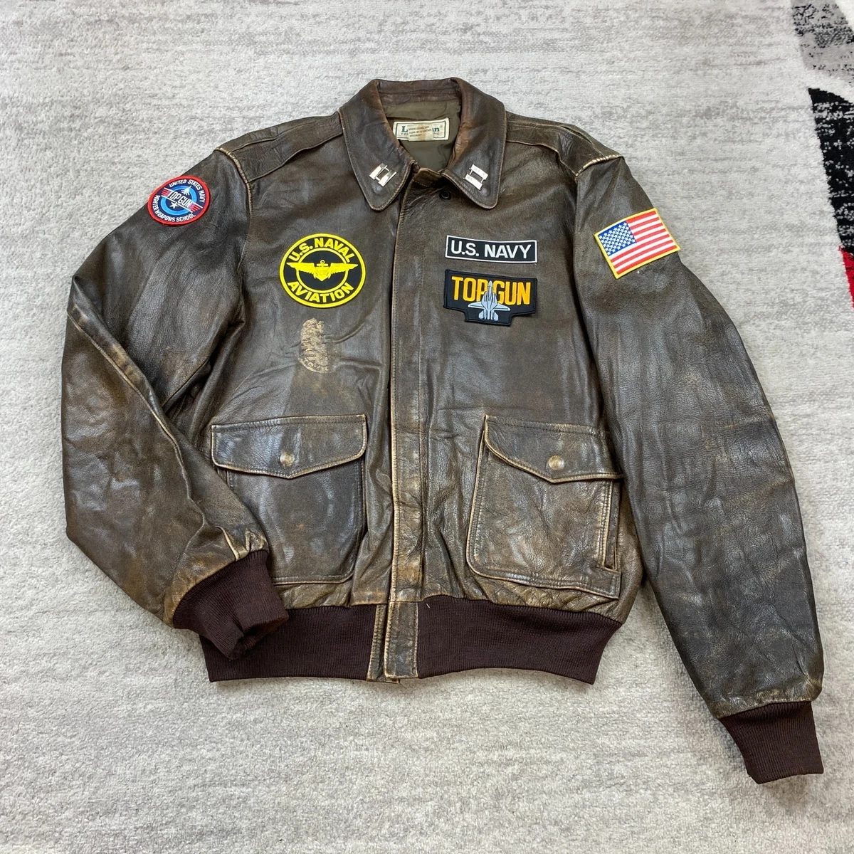 vintage flight jacket products for sale | eBay