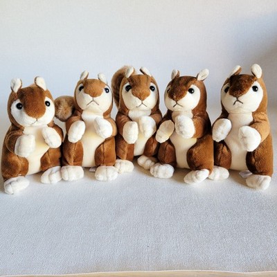 Lot of 5 Chipmunks Soft Plush Toys Stuffed Animals Steven Smith Hallmark