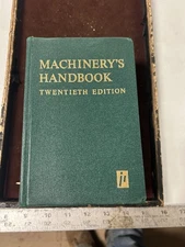 MACHINIST  ShM TOOL LATHE MILL Machinist Hand Book for Tool Box 20th Edition