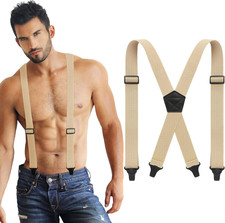 X Back Hidden Suspender Heavy Duty Work Suspenders Airport Friendly Suspenders u