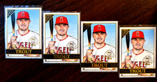 2020 Topps Gallery Preview Lot Of 4 Mike Trout #GP-1 Los Angeles Angels