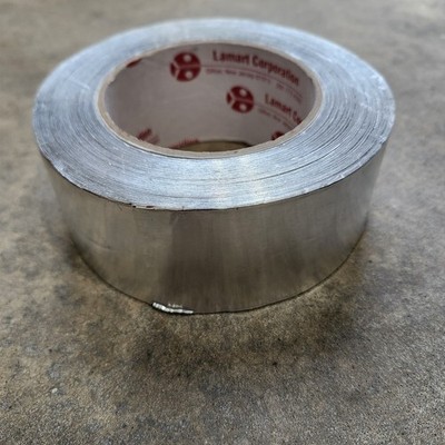 Aluminum Foil Tape 2'' x 60yd Silver 4.6mil HVAC Tape Insulation Adhesive Lamart