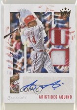 2020 Diamond Kings DK Material Signatures Gold 3/99 Aristides Aquino Auto qf8