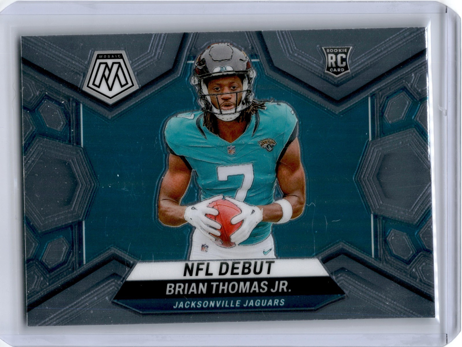 Brian Thomas Jr. 2024 Panini Mosaic #282 Silver Prizm (RC) Jaguars