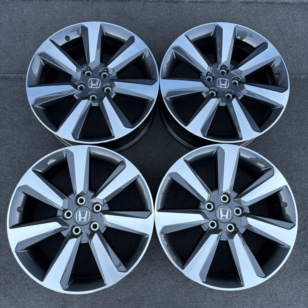 SET (4) 20 INCH WHEELS HONDA PILOT 2016-2025 OEM CHARCOAL MACHINED