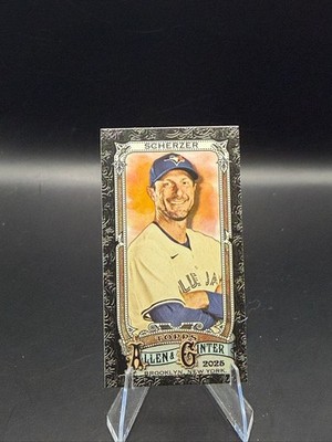 Max Scherzer 2025 Topps Allen & Ginter Mini Black Border #140