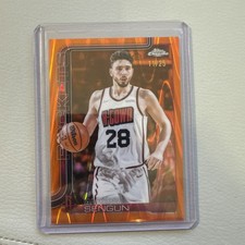 Topps 2025-26 Chrome Alperen Sengun Orange Wave Refractor 11/25 Houston Rockets