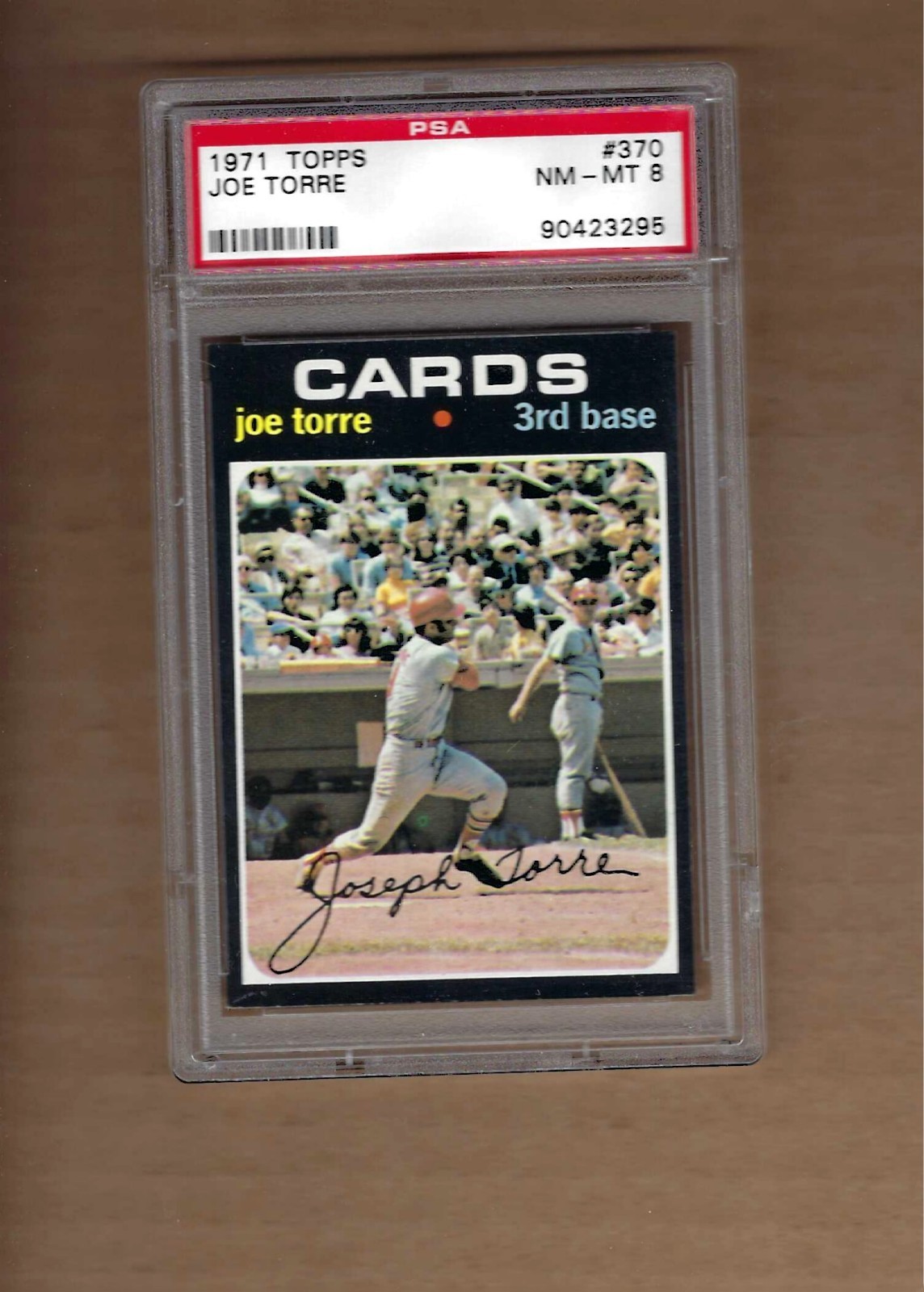 1971  TOPPS   JOE  TORRE  #  370    PSA  8