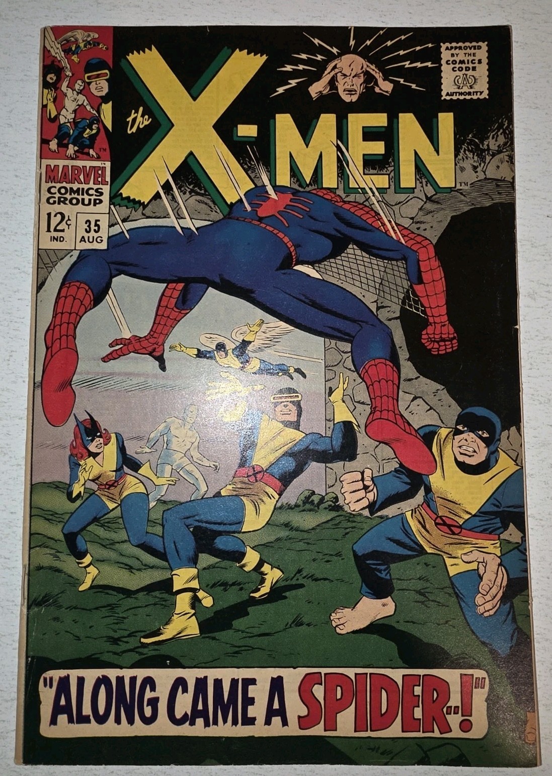 X-Men Silver Age #35 VF 1st Changling App. Spider Man Cover 1967 High grade