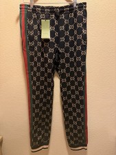 New Authentic Gucci GG Supreme Logo Sweatpant...