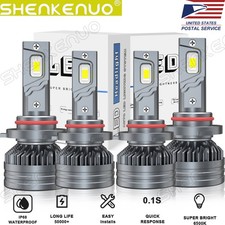 4pcs White For Honda Civic 2004-2008 Led Headlight High Low Beam Bulbs Combo Kit 4pcs White For Honda Civic 2004-2008 Led Headlight High Low Beam Bulbs Combo Kit