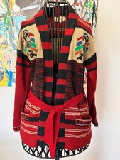 Vintage 1970s Acrylic Belted Sweater   Retro   Women's   Size S