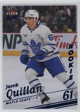 2025-26 Upper Deck Fleer Ultra Rookies Ice 86/100 Jacob Quillan #180 Rookie RC