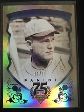 2014 Panini Hall of Fame Blue Shield Blue 21/25 Rogers Hornsby #14 HOF Shield
