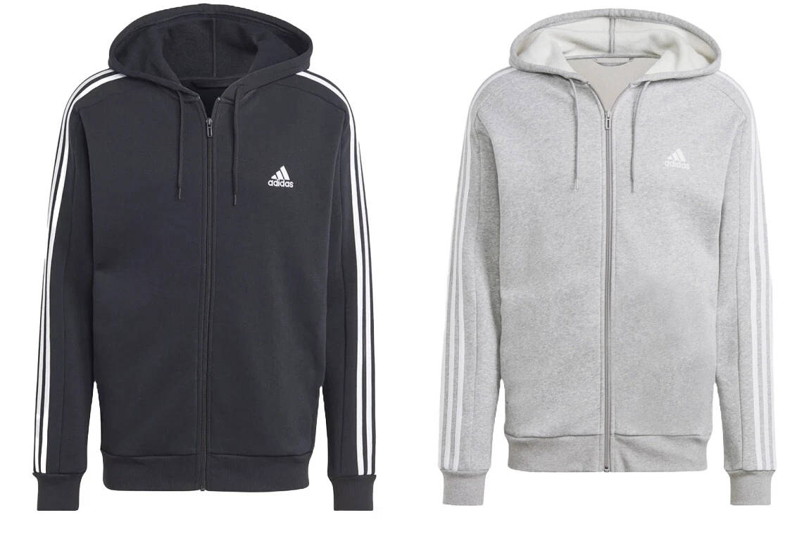 Adidas NEW Mens Full Zip Up Fleece Hoody Tracksuit Top Grey Hoodie *LAST ONE*
Opens in a new window 
