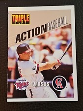 1993 Leaf Triple Play Baseball Card #26 Twins Vs Angels Unscratched Chad Curtis
