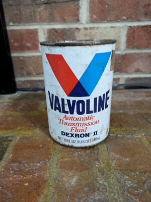 VINTAGE VALVOLINE DEXRON II Transmission Fluid QUART CAN FULL