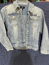 7 For All Mankind Kids Toddler Distressed Denim Jacket Size 6x