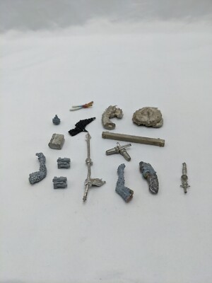 Lot Of (15) Sci-Fi Metal Miniature Weapons And Parts Bits And Pieces