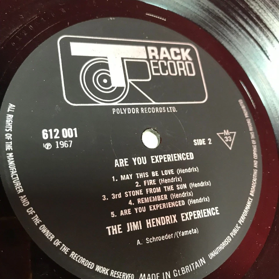 JIMI HENDRIX Are You Experienced Debut 1967 UK first press vinyl LP Track record - Image 3 of 4