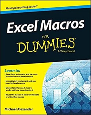 Excel Macros for Dummies Paperback Michael Alexander