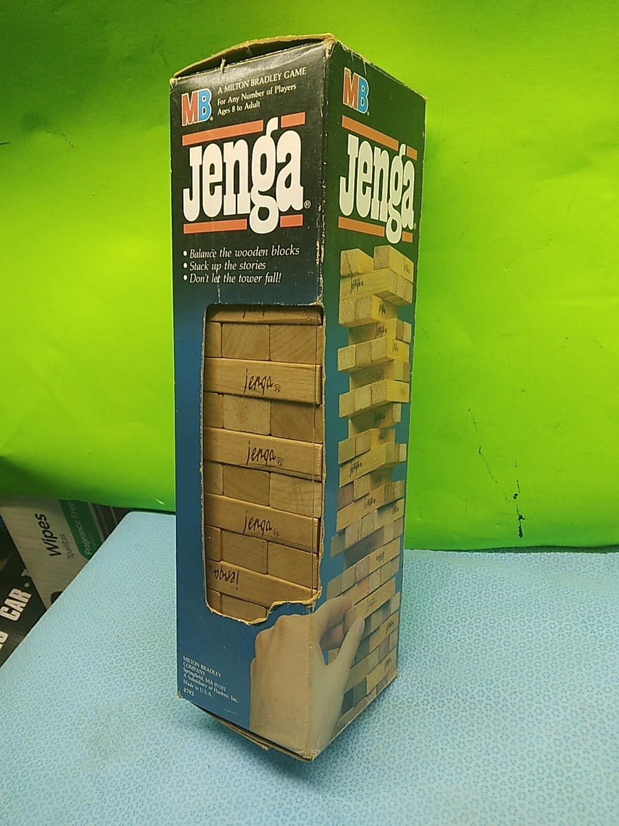 Vintage Jenga Classic Game 1986 In Original Box Great Christmas