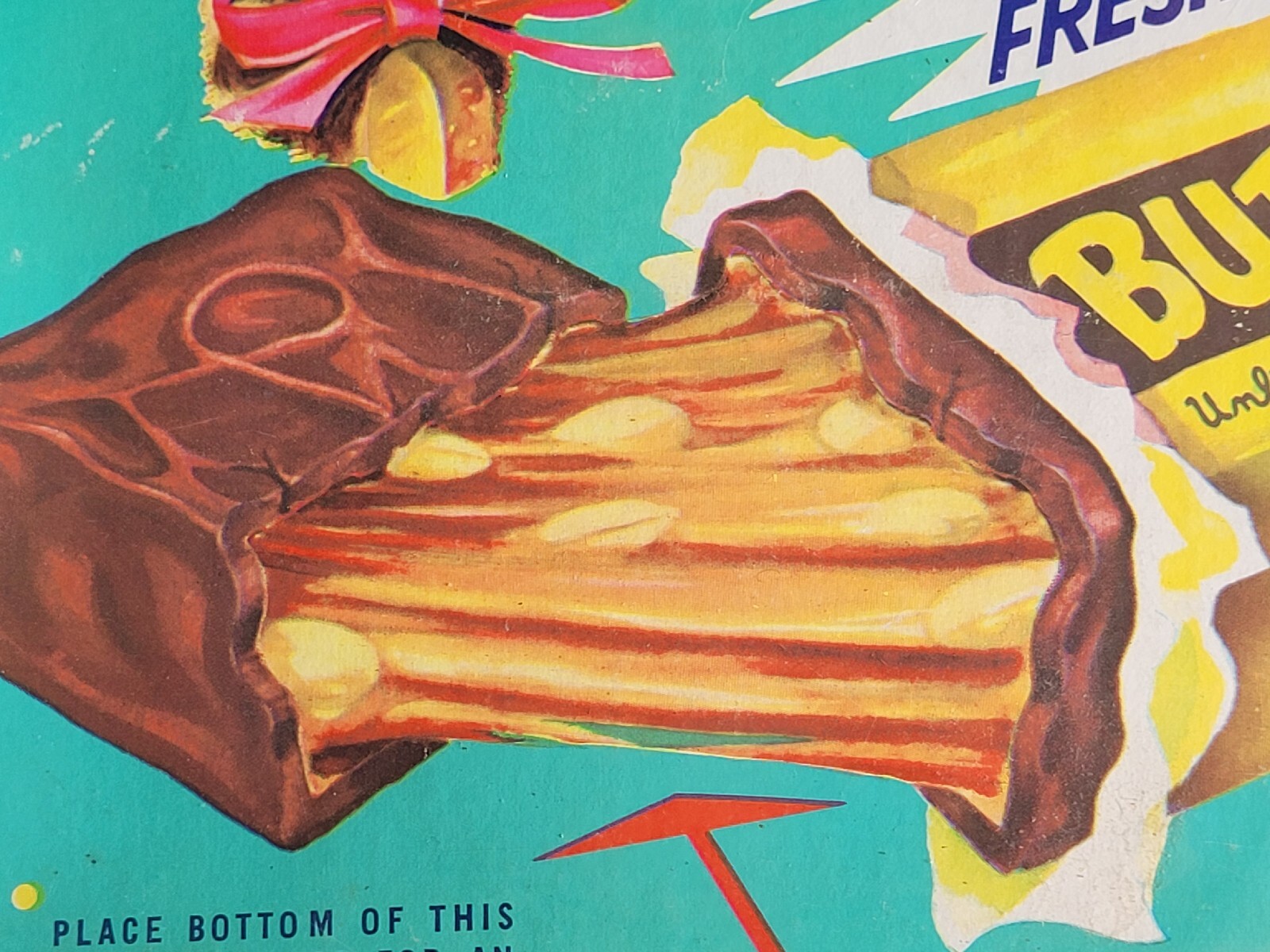 HOLLYWOOD BRANDS BUTTERNUT CANDY BAR BOX CENTRALIA ILLINOIS AWESOME