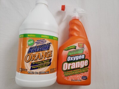 LA's Totally Awesome Orange Degreaser & Spot Remover 32oz Spray + 64oz Refill 