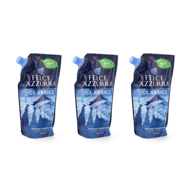 Paglieri Felce Azzurra Classico Flüssigseife 3x 500 ml Refill
