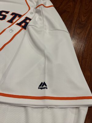 USA製 Majestic アストロズ ゲームシャツ ビッグシルエット Majestic Cool Base Men's Houston Astros White Jersey 2XL XXL